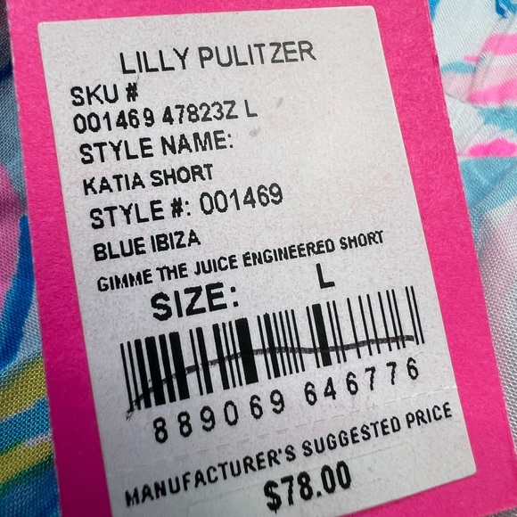 Lilly Pulitzer Katia Short Blue Ibiza White S,L - Picture 15 of 15